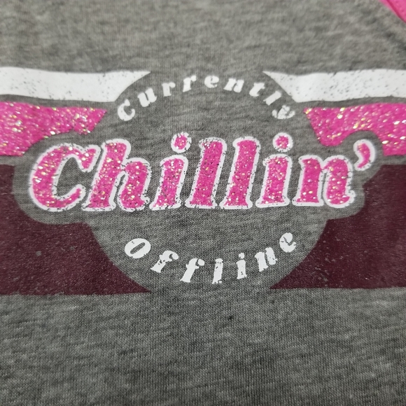 JUSTICE GIRLS GRAY CHILLIN' TANK TOP SIZE - 18/20 - Picture 2 of 6